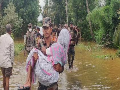 Under Operation Varsha, Army rescues over 100 people from flood-affected areas in Maharashtra | Under Operation Varsha, Army rescues over 100 people from flood-affected areas in Maharashtra