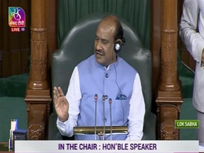 Speaker Om Birla rebukes Giriraj Singh for interference during MoS' reply | Speaker Om Birla rebukes Giriraj Singh for interference during MoS' reply