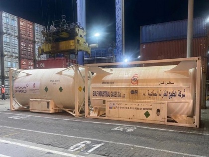 Seven tankers with 20 MT Liquid Medical Oxygen each arrive in India from UAE | Seven tankers with 20 MT Liquid Medical Oxygen each arrive in India from UAE