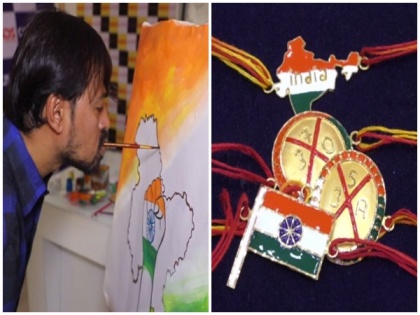 Jewellery shops in Surat selling tricolour, 'abrogation of Art 370' themed Rakhis | Jewellery shops in Surat selling tricolour, 'abrogation of Art 370' themed Rakhis