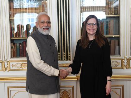 PM Modi meets Iceland PM Katrin Jakobsdottir; discusses boosting ties in trade, energy, fisheries | PM Modi meets Iceland PM Katrin Jakobsdottir; discusses boosting ties in trade, energy, fisheries