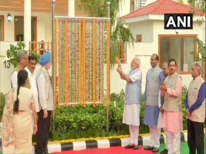 PM Modi inaugurates duplex flats for MPs | PM Modi inaugurates duplex flats for MPs