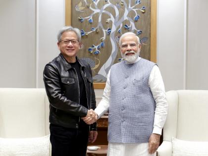 PM Modi meets Nvidia chief Jensen Huang | PM Modi meets Nvidia chief Jensen Huang PM Modi meets Nvidia chief Jensen Huang | PM Modi meets Nvidia chief Jensen Huang
