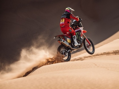Honda's Quintanilla finishes runner-up in 8th stage closing in on rally lead at Dakar 2022 | Honda's Quintanilla finishes runner-up in 8th stage closing in on rally lead at Dakar 2022