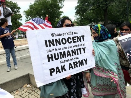 MQM stages protest in Washington DC against Pakistan atrocities on Mohajirs | MQM stages protest in Washington DC against Pakistan atrocities on Mohajirs