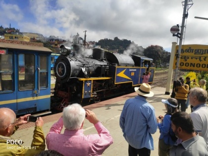 TN: To boost train tourism over Nilgiri mountain, 71 foreigners enjoy special ride | TN: To boost train tourism over Nilgiri mountain, 71 foreigners enjoy special ride