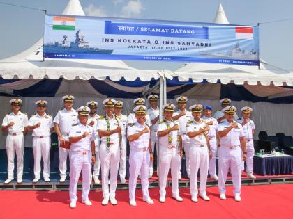 INS Sahyadri, INS Kolkata in Jakarta | INS Sahyadri, INS Kolkata in Jakarta INS Sahyadri, INS Kolkata in Jakarta | INS Sahyadri, INS Kolkata in Jakarta