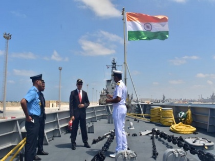 Indian Naval Ship Tabar reaches Alexandria, Egypt as part of overseas deployment | Indian Naval Ship Tabar reaches Alexandria, Egypt as part of overseas deployment
