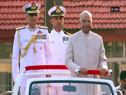 President presents colour to INS Shivaji | President presents colour to INS Shivaji President presents colour to INS Shivaji | President presents colour to INS Shivaji
