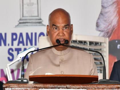 President Kovind unveils P N Panicker's statue in Thiruvananthapuram, says he made libraries, literacy people's movement | President Kovind unveils P N Panicker's statue in Thiruvananthapuram, says he made libraries, literacy people's movement