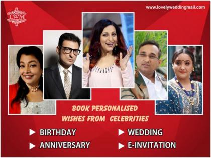 Lovely Wedding Mall launches India's first celebrity e-invitation platform | Lovely Wedding Mall launches India's first celebrity e-invitation platform Lovely Wedding Mall launches India's first celebrity e-invitation platform | Lovely Wedding Mall launches India's first celebrity e-invitation platform