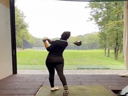 Priyanka Chopra practices golf 'in between shots' in Germany | Priyanka Chopra practices golf 'in between shots' in Germany