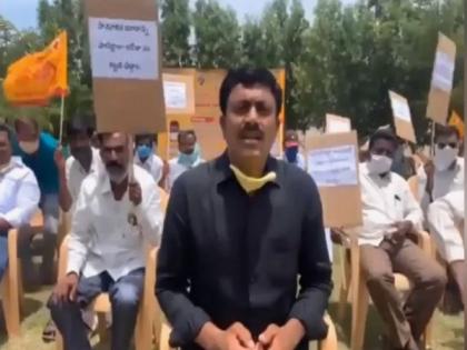 TDP holds statewide protests against Andhra govt's handling of COVID-19 crisis | TDP holds statewide protests against Andhra govt's handling of COVID-19 crisis