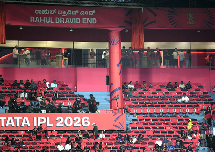 IPL 2026: Dravid, Kumble honoured with stadium ends named after them at Chinnaswamy | IPL 2026: Dravid, Kumble honoured with stadium ends named after them at Chinnaswamy