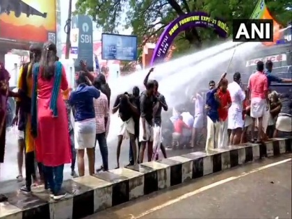 BJP workers demand Kerala Speaker's resignation, protest outside State Assembly in Thiruvananthapuram | BJP workers demand Kerala Speaker's resignation, protest outside State Assembly in Thiruvananthapuram