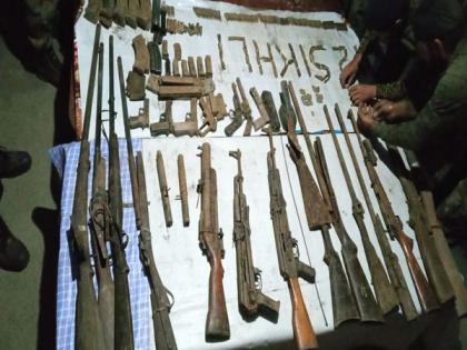 Huge cache of arms, ammunition recovered from Kokrajhar | Huge cache of arms, ammunition recovered from Kokrajhar