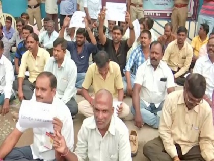 Telangana: RTC workers' strike enters 12th day | Telangana: RTC workers' strike enters 12th day