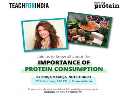 Protein Day 2021: Teach For India collaborates with Right To Protein to increase protein awareness among school children | Protein Day 2021: Teach For India collaborates with Right To Protein to increase protein awareness among school children