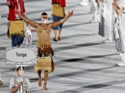 Tokyo Olympics: Tongan athlete Pita Taufatofua hogs limelight at Opening Ceremony | Tokyo Olympics: Tongan athlete Pita Taufatofua hogs limelight at Opening Ceremony