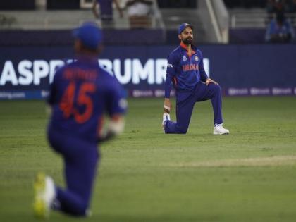 T20 WC: India, Scotland players take knee ahead of match | T20 WC: India, Scotland players take knee ahead of match