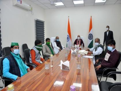 Bharatiya Kisan Union (Bhanu) leaders meet Rajnath Singh | Bharatiya Kisan Union (Bhanu) leaders meet Rajnath Singh
