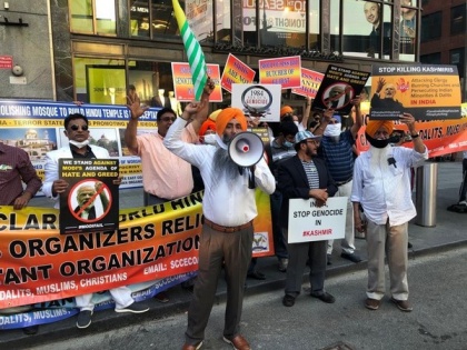Anti-India protest by Khalistanis fails at Times Square | Anti-India protest by Khalistanis fails at Times Square