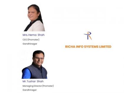 Richa Info Systems set to open its IPO on 9th February 2022; Issue size of Rs 10 crore with 8,00,000 equity shares | Richa Info Systems set to open its IPO on 9th February 2022; Issue size of Rs 10 crore with 8,00,000 equity shares Richa Info Systems set to open its IPO on 9th February 2022; Issue size of Rs 10 crore with 8,00,000 equity shares | Richa Info Systems set to open its IPO on 9th February 2022; Issue size of Rs 10 crore with 8,00,000 equity shares