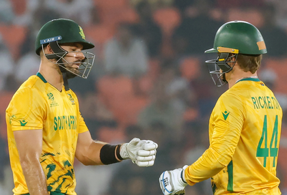 T20 WC: Markram sets it up, Miller seals it as South Africa post 213/4 | T20 WC: Markram sets it up, Miller seals it as South Africa post 213/4