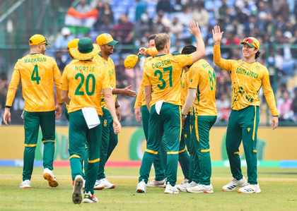 T20 WC: Bosch, Nortje shine as SA restrict UAE to modest 122/6 | T20 WC: Bosch, Nortje shine as SA restrict UAE to modest 122/6