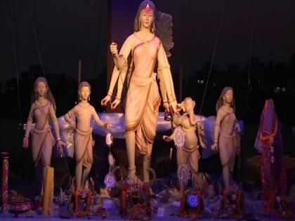 West Bengal: Durga puja pandal highlights hardships of people affected due to cyclones | West Bengal: Durga puja pandal highlights hardships of people affected due to cyclones
