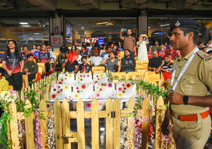 IPL 2026: Minute’s silence held in memory of stampede victims at Chinnaswamy Stadium | IPL 2026: Minute’s silence held in memory of stampede victims at Chinnaswamy Stadium