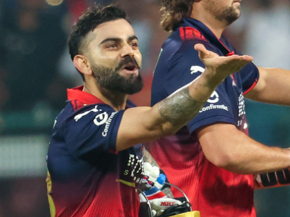 IPL 2026: Kohli blows flying kiss to wife Anushka after emphatic RCB victory | IPL 2026: Kohli blows flying kiss to wife Anushka after emphatic RCB victory