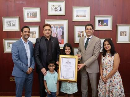 Sara Chhipa, 10-year-old, Indian, World Record Holder felicitated by the Consulate General of India in Dubai, UAE | Sara Chhipa, 10-year-old, Indian, World Record Holder felicitated by the Consulate General of India in Dubai, UAE