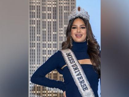 Miss Universe 2021 Harnaaz Kaur Sandhu visits NY's Empire State Building | Miss Universe 2021 Harnaaz Kaur Sandhu visits NY's Empire State Building