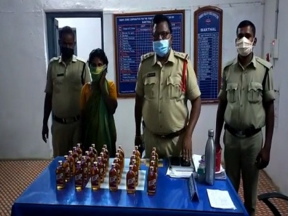 Police seize illegally stored liquor in Telangana, shopkeeper arrested | Police seize illegally stored liquor in Telangana, shopkeeper arrested