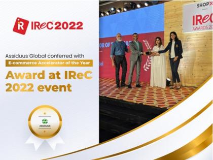 IReC 2022 confers Assiduus Global Inc. with prestigious E-commerce accelerator of the year award | IReC 2022 confers Assiduus Global Inc. with prestigious E-commerce accelerator of the year award