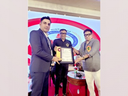Save earth activist Sandeep Choudhary honoured by National Pride Award | Save earth activist Sandeep Choudhary honoured by National Pride Award