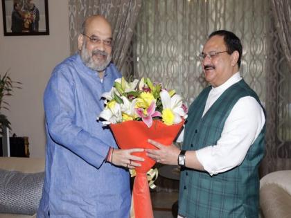 Shah congratulates JP Nadda on NDA's victory in Bihar Assembly polls | Shah congratulates JP Nadda on NDA's victory in Bihar Assembly polls Shah congratulates JP Nadda on NDA's victory in Bihar Assembly polls | Shah congratulates JP Nadda on NDA's victory in Bihar Assembly polls