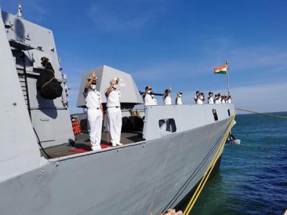 Mission Sagar III: INS Kiltan departs from Sihanoukville Port in Cambodia | Mission Sagar III: INS Kiltan departs from Sihanoukville Port in Cambodia