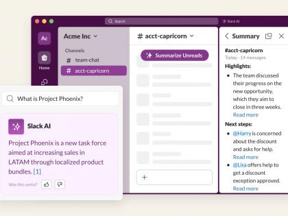 Salesforce unveils Slack AI, other features to boost productivity | Salesforce unveils Slack AI, other features to boost productivity