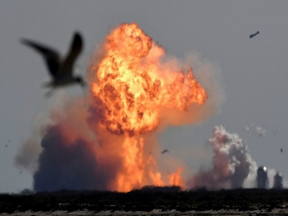 SpaceX rocket explodes after landing in test flight | SpaceX rocket explodes after landing in test flight