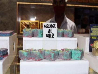 Surat shop attempts to revisit childhood nostalgia with 'Bachpan Ka Pyar', a bubblegum flavoured sweet | Surat shop attempts to revisit childhood nostalgia with 'Bachpan Ka Pyar', a bubblegum flavoured sweet