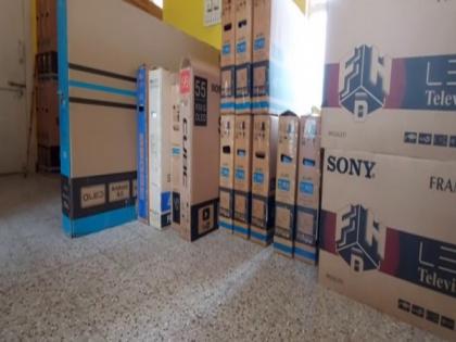 Three arrested, over 150 alleged duplicate TVs seized in Tamil Nadu's Tiruchirappalli | Three arrested, over 150 alleged duplicate TVs seized in Tamil Nadu's Tiruchirappalli
