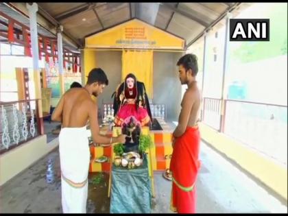 Temple in Coimbatore consecrates 'Corona Devi' idol to protect people from Covid-19 pandemic | Temple in Coimbatore consecrates 'Corona Devi' idol to protect people from Covid-19 pandemic