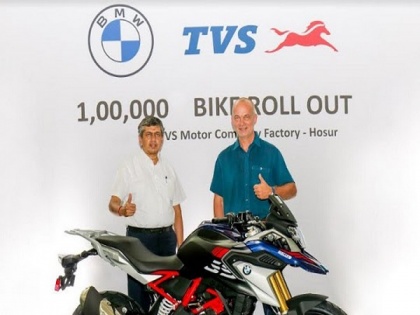 TVS Motor Company rolls out the 100,000 unit of the BMW 310cc series motorcycle from Hosur Facility | TVS Motor Company rolls out the 100,000 unit of the BMW 310cc series motorcycle from Hosur Facility