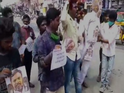Tirupati Hindu outfits protest against Tamil MP Thirumavalavan's remarks against women | Tirupati Hindu outfits protest against Tamil MP Thirumavalavan's remarks against women