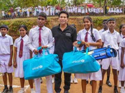 Teaming up with Unicef, Sachin bats for nutrition of Sri Lankan kids | Teaming up with Unicef, Sachin bats for nutrition of Sri Lankan kids