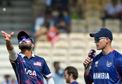 T20 WC: Netravalkar returns as USA opt to bat against Namibia | T20 WC: Netravalkar returns as USA opt to bat against Namibia