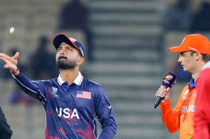 T20 WC: Netherlands ask USA to bat, Netravalkar misses | T20 WC: Netherlands ask USA to bat, Netravalkar misses