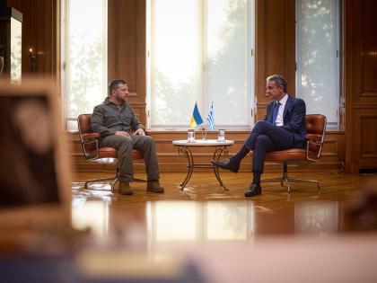 Ukrainian president meets European leaders in Greece | Ukrainian president meets European leaders in Greece
